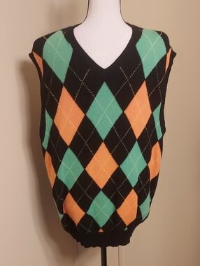 Ralph Lauren - Polo Golf Argyle V-Neck Sweater Vest